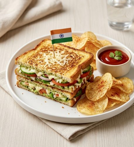 Veg Cheese Grill Sandwich